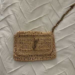 Tan Woven Pouch